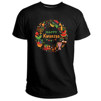 Happy Kwanzaa Kinara Candles African American Holiday, Kwanzaa Holiday T Shirt - Wonder Print Shop