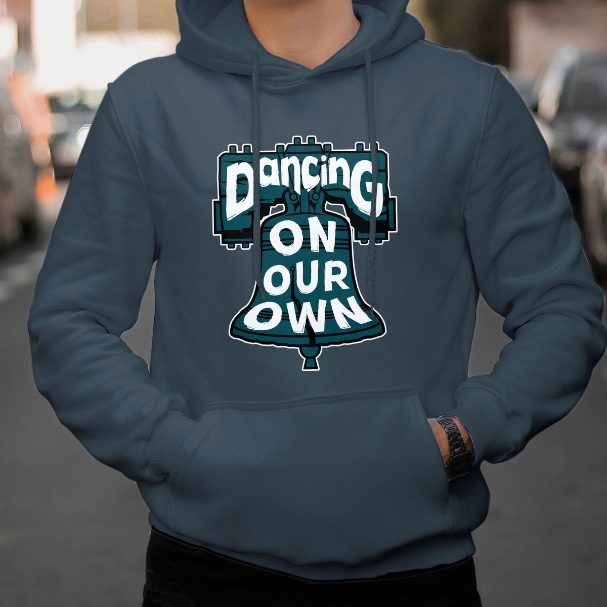 Dancing On Our Own We Are From Philly And We Fight No One Like Us We Don't Care Hoodie - Wonder Print Shop