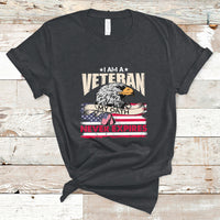 I Am A Veteran My Oath Never Expires Patriotic American Flag T-Shirt - Wonder Print Shop