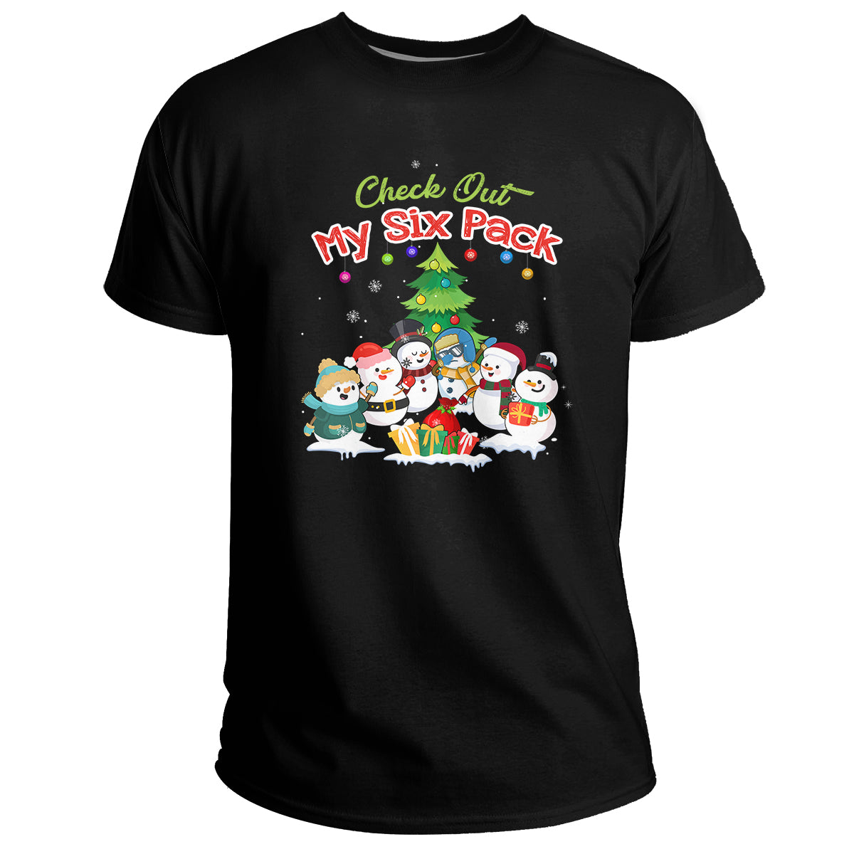 Check Out My Six Pack Snowmies Christmas, Snowmies Christmas T Shirt - Wonder Print Shop