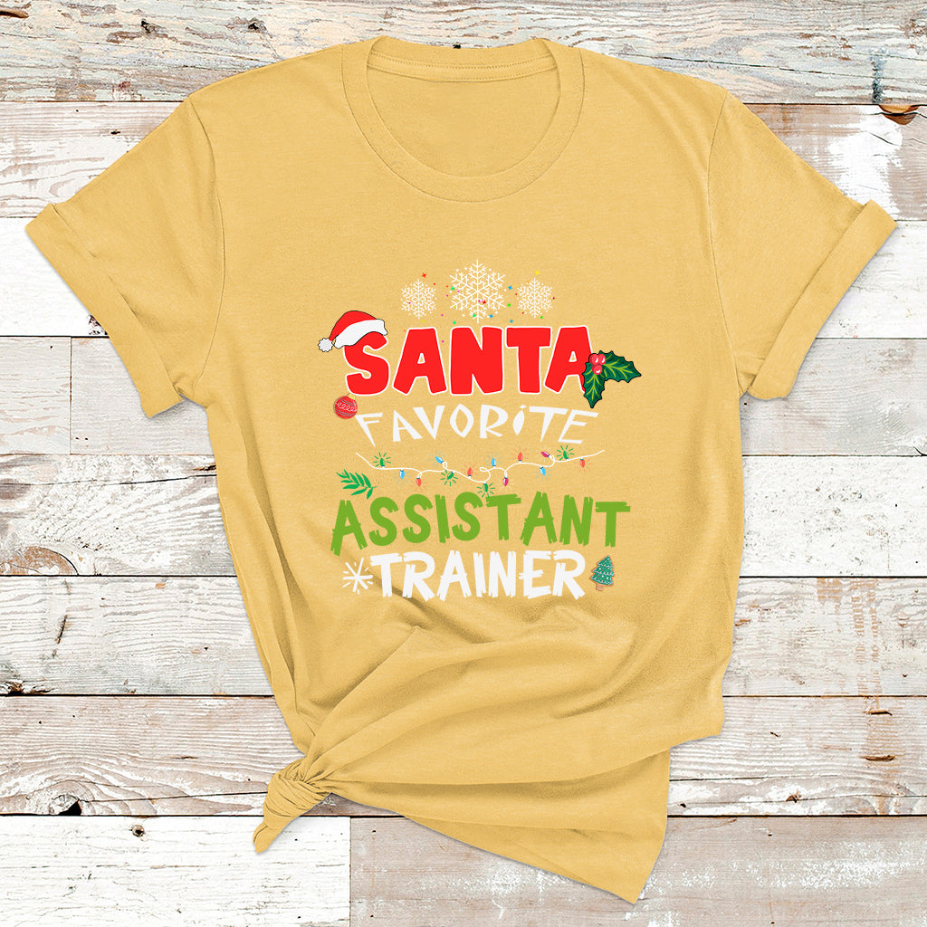 Santa Favorite Assistant Tranier T Shirt - Wonder Print Shop