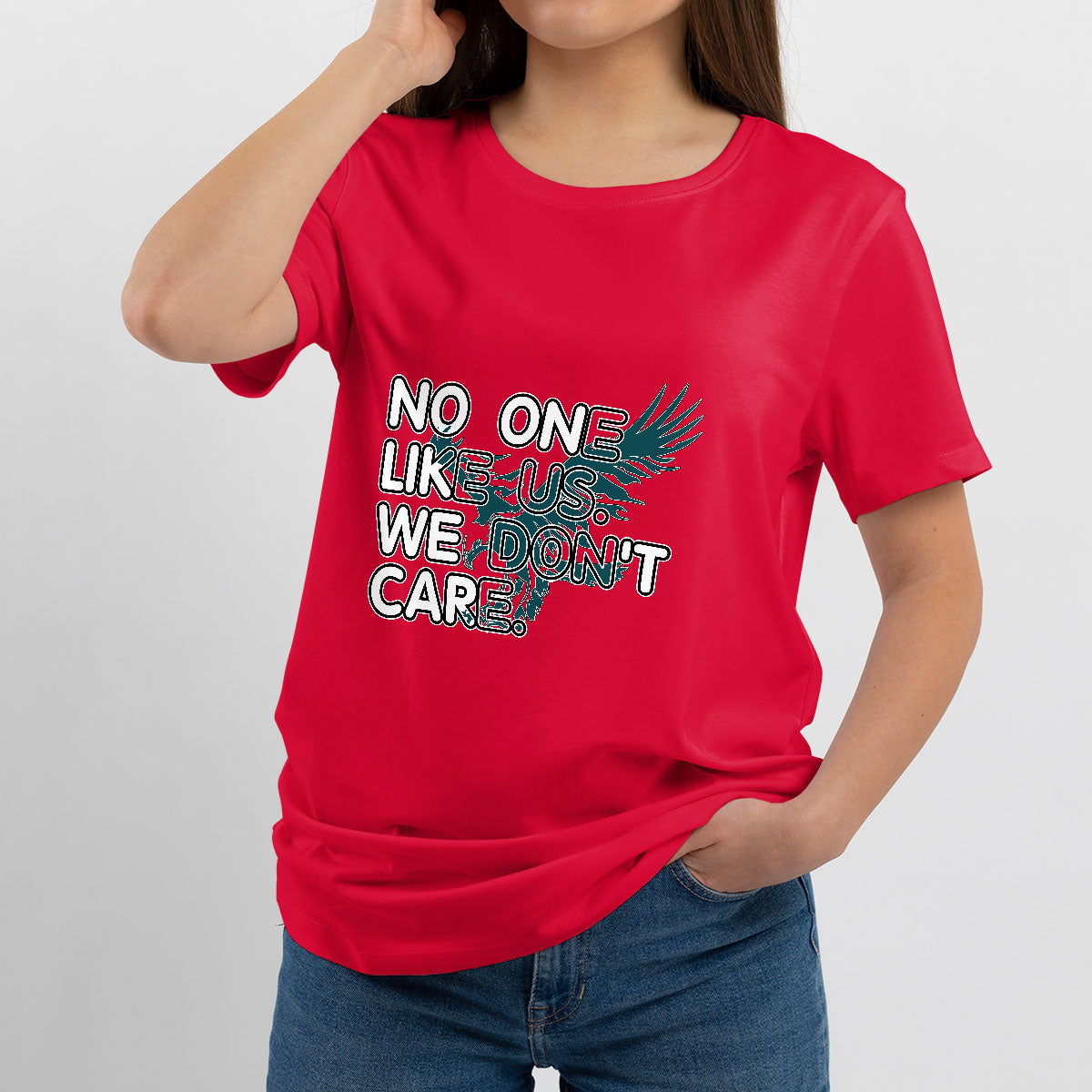 No One Like Us We Don't Care Jawn It's A Philly Thing Eagle T Shirt - Wonder Print Shop