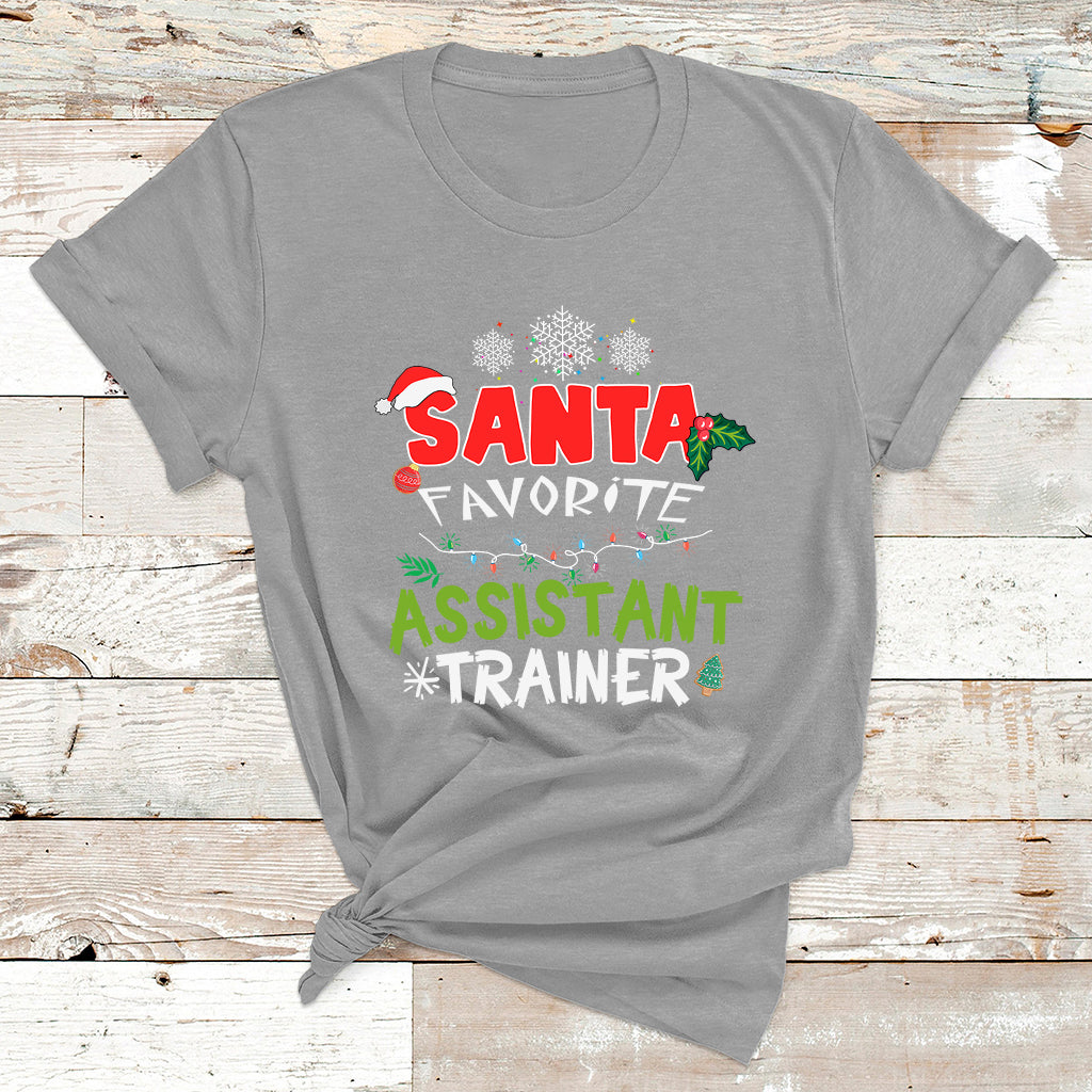 Santa Favorite Assistant Tranier T Shirt - Wonder Print Shop