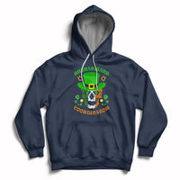 Shenanigans Coordinator St Patrick's Day Teacher Skull Hoodie - Wonder Print Shop