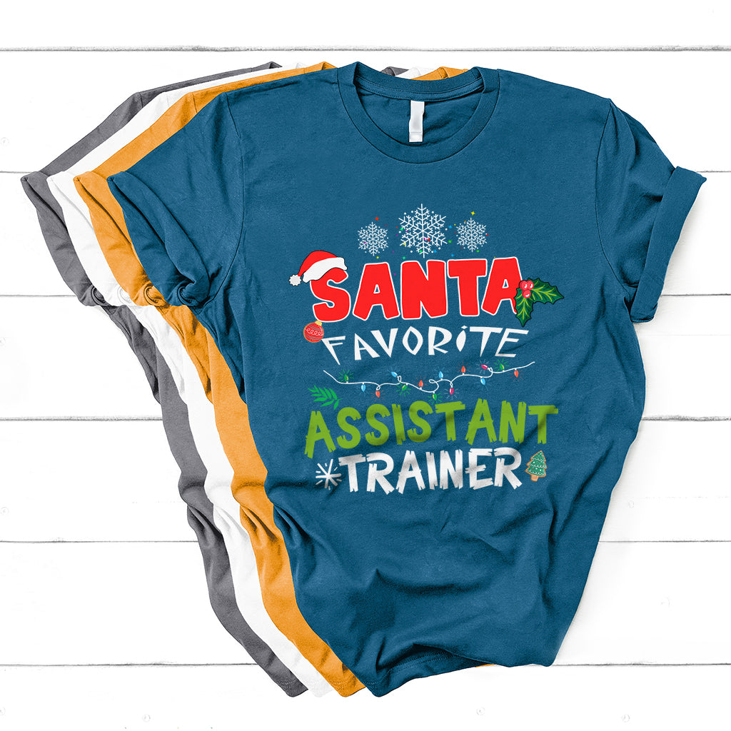 Santa Favorite Assistant Tranier T Shirt - Wonder Print Shop