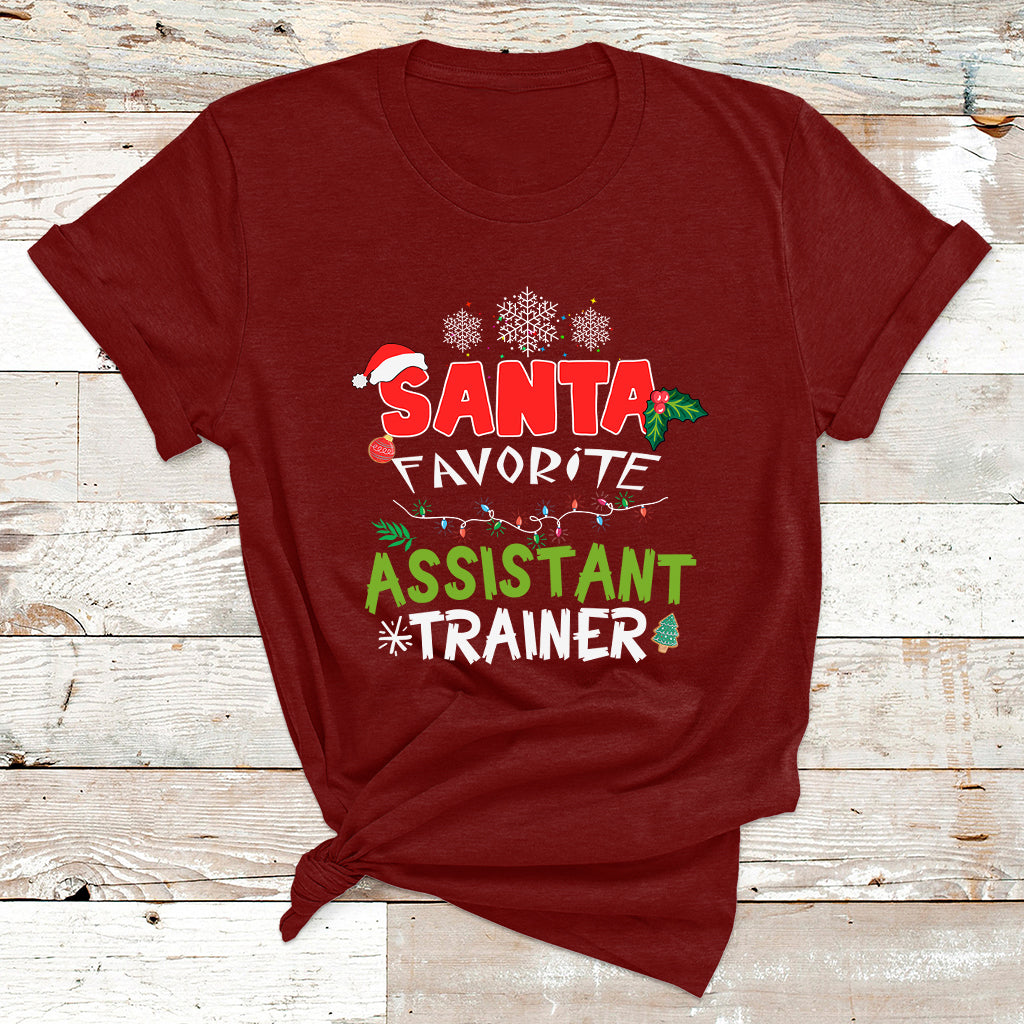 Santa Favorite Assistant Tranier T Shirt - Wonder Print Shop