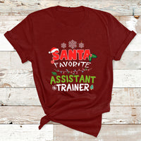 Santa Favorite Assistant Tranier T Shirt - Wonder Print Shop