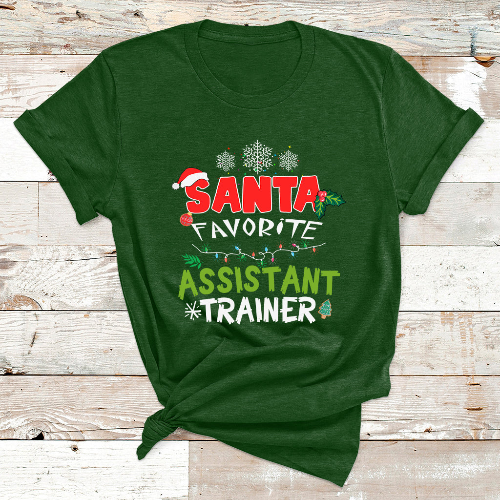 Santa Favorite Assistant Tranier T Shirt - Wonder Print Shop
