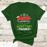 Santa Favorite Assistant Tranier T Shirt - Wonder Print Shop