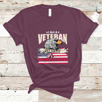 I Am A Veteran My Oath Never Expires Patriotic American Flag T-Shirt - Wonder Print Shop