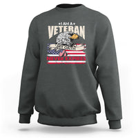 I Am A Veteran My Oath Never Expires Patriotic American Flag Sweatshirt - Wonder Print Shop