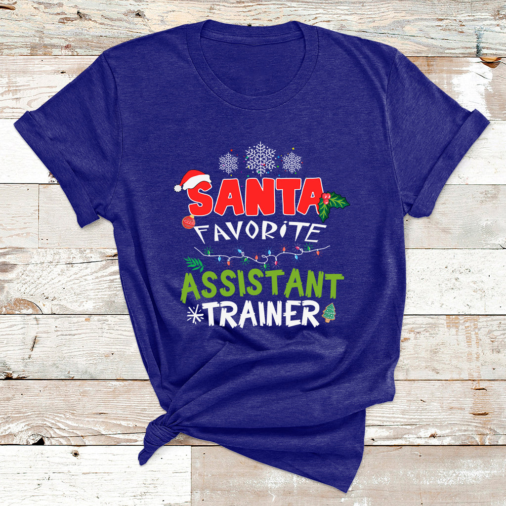 Santa Favorite Assistant Tranier T Shirt - Wonder Print Shop