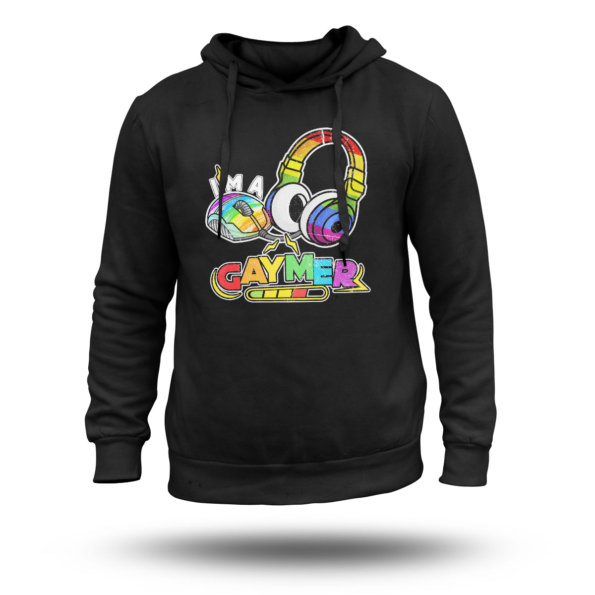 GAYMER LGBT Pride Gay Gamer Rainbow Controller Headphones, LGBT Hoodie - Wonder Print Shop
