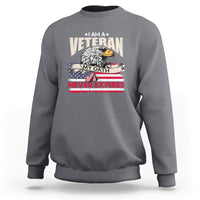 I Am A Veteran My Oath Never Expires Patriotic American Flag Sweatshirt - Wonder Print Shop