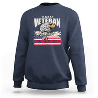 I Am A Veteran My Oath Never Expires Patriotic American Flag Sweatshirt - Wonder Print Shop