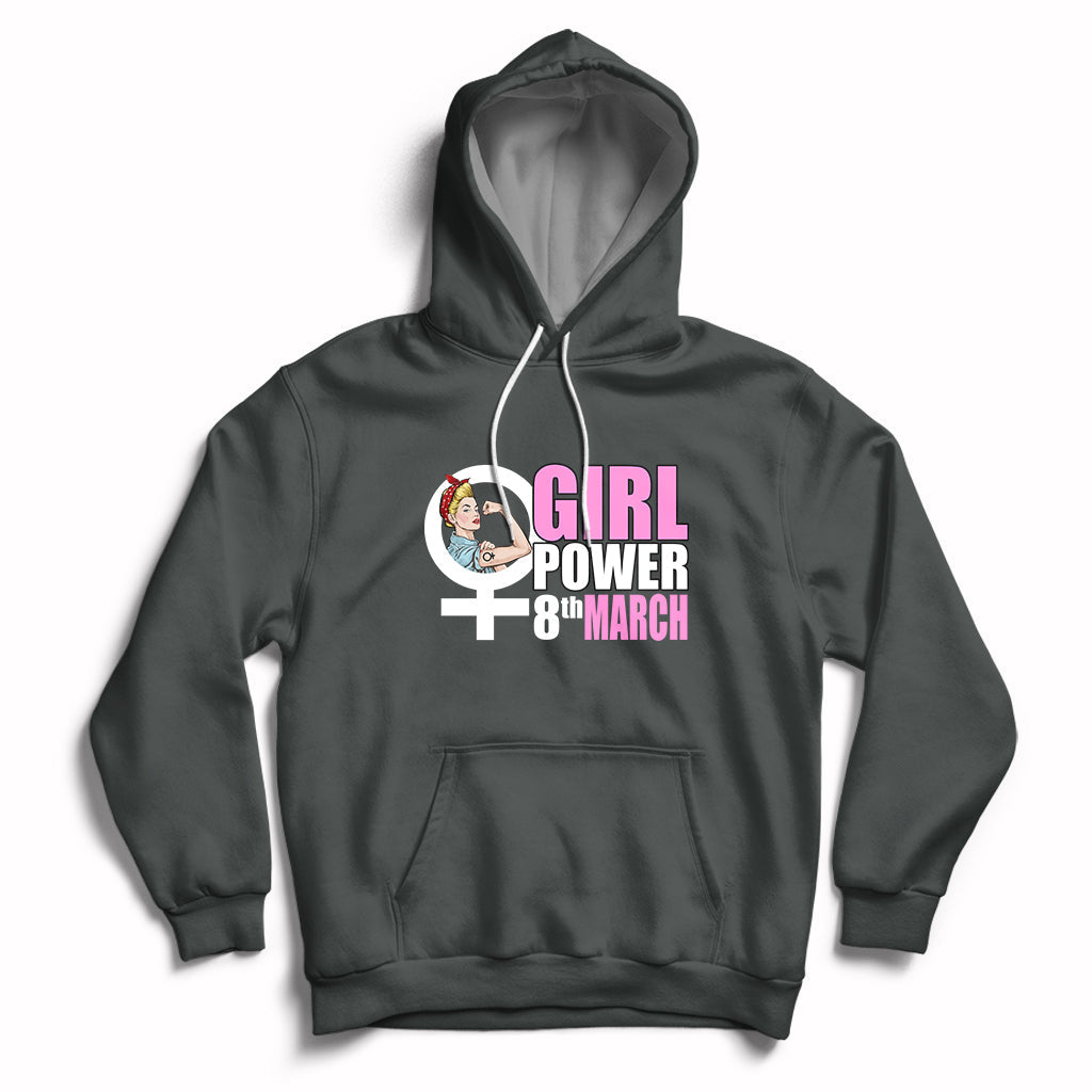 Happy International Womens Day 8 March Feminst Womens Rights Hoodie - Wonder Print Shop