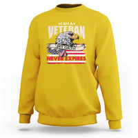 I Am A Veteran My Oath Never Expires Patriotic American Flag Sweatshirt - Wonder Print Shop