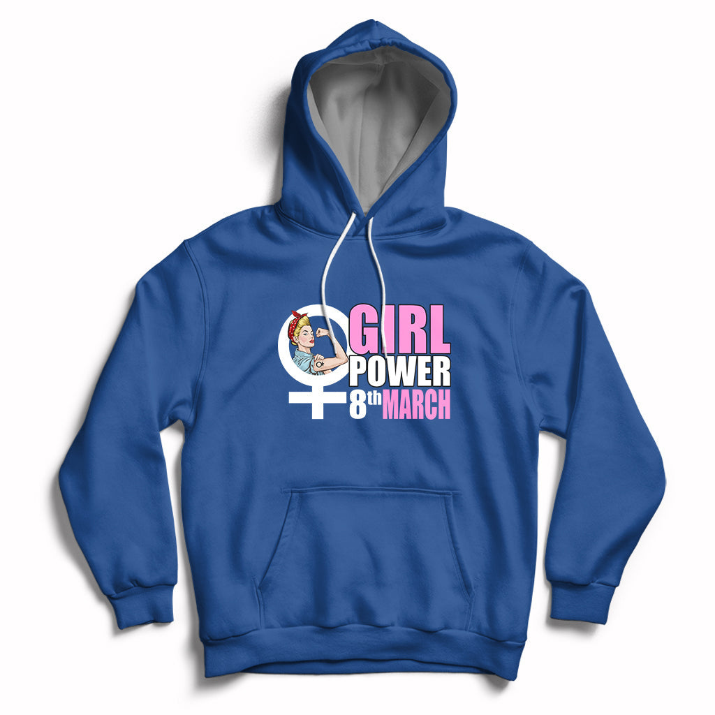 Happy International Womens Day 8 March Feminst Womens Rights Hoodie - Wonder Print Shop