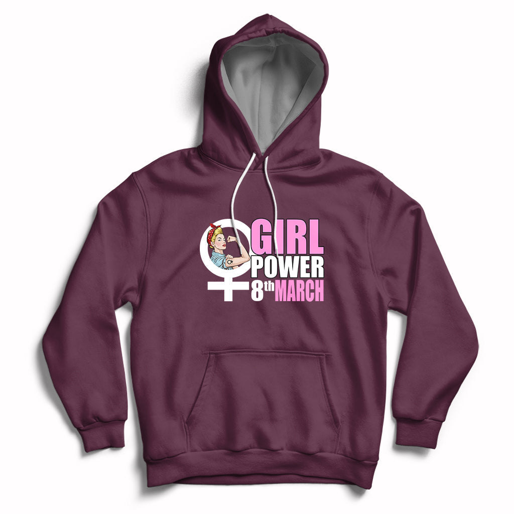 Happy International Womens Day 8 March Feminst Womens Rights Hoodie - Wonder Print Shop