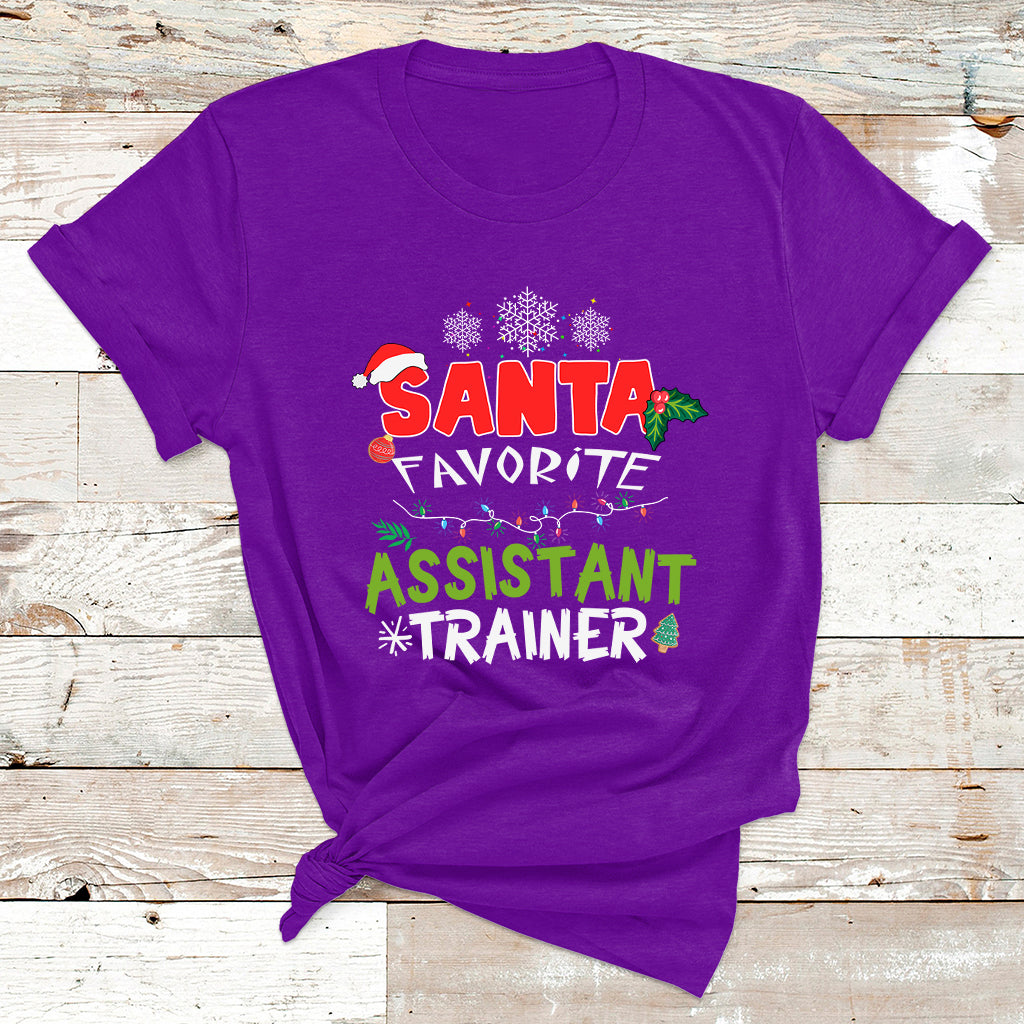 Santa Favorite Assistant Tranier T Shirt - Wonder Print Shop