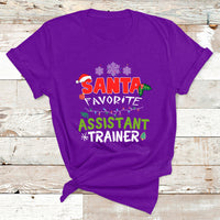 Santa Favorite Assistant Tranier T Shirt - Wonder Print Shop