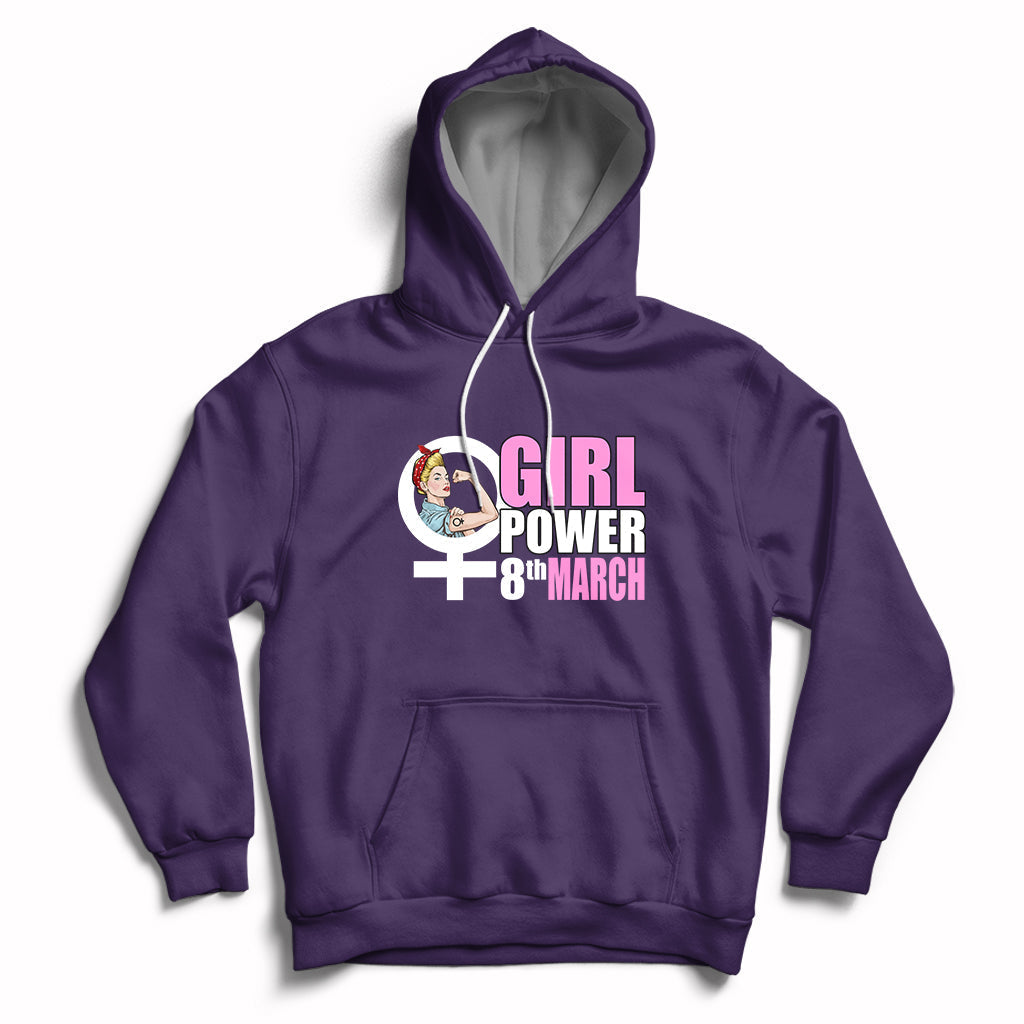 Happy International Womens Day 8 March Feminst Womens Rights Hoodie - Wonder Print Shop