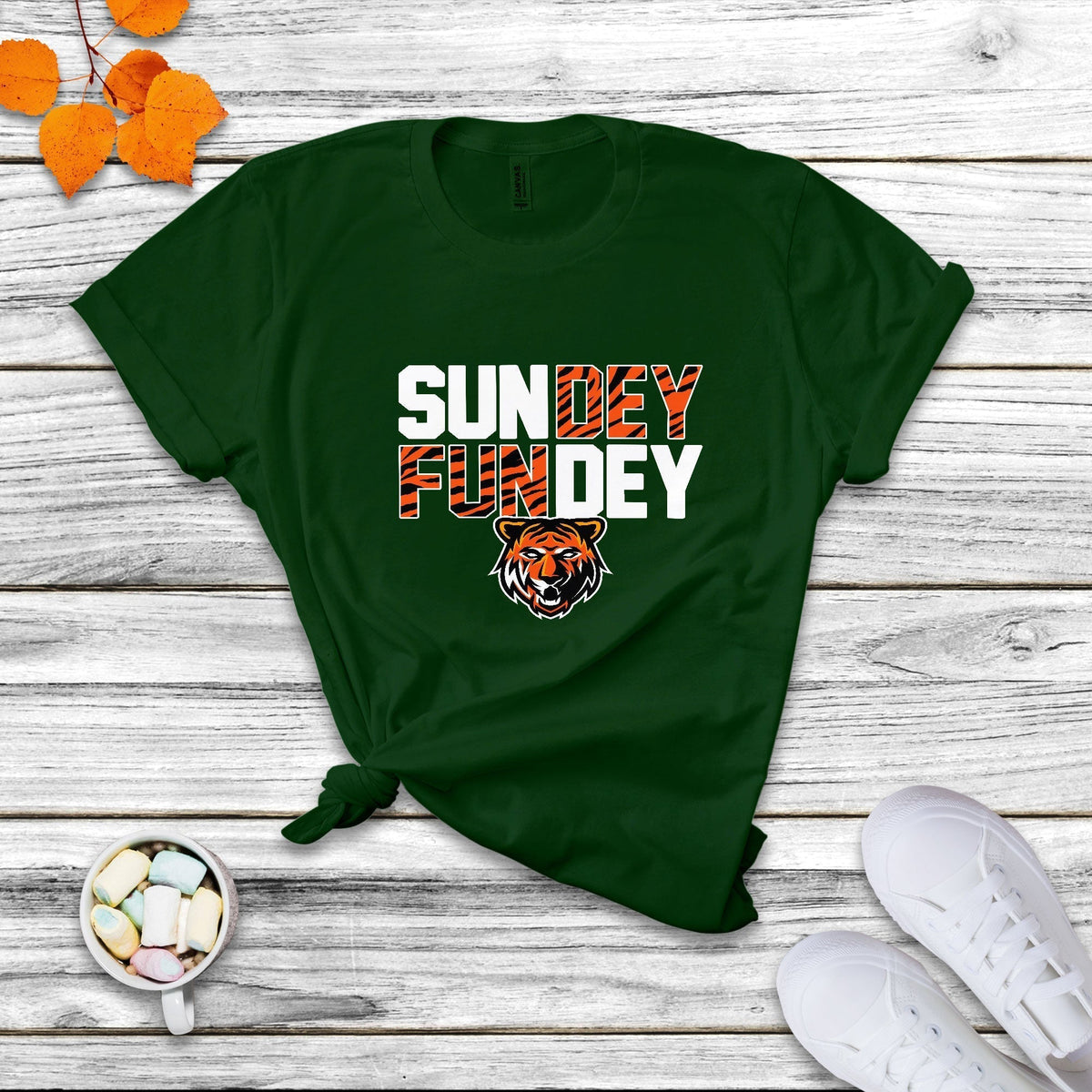 Sundey Fundey Fear Da Tiger Rule The Jungle King Of Da North T Shirt - Wonder Print Shop