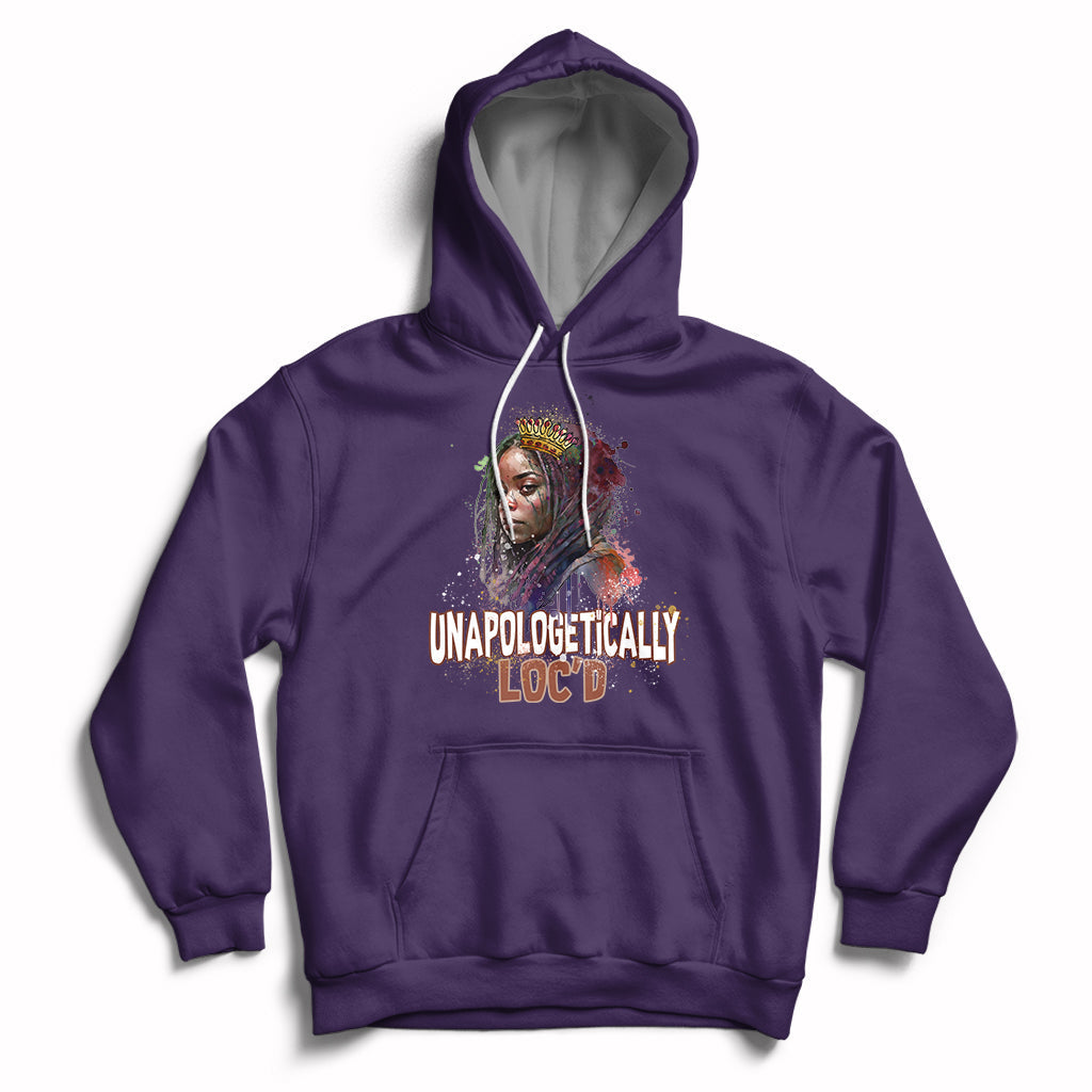 Unapologetically Locd Black History Locs Hair Melanin Queen Hoodie - Wonder Print Shop