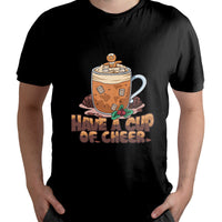 Retro Groovy Have A Cup Of Cheer Christmas Xmas Vibes, Christmas Drink T Shirt - Wonder Print Shop