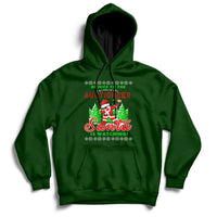 Be Nice To The Auctioneer Santa Is Watching Hoodie - Wonder Print Shop