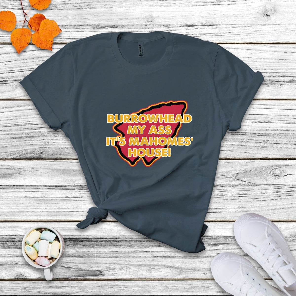 Funny Sarcastic Burrowhead My Ass Mock T Shirt - Wonder Print Shop