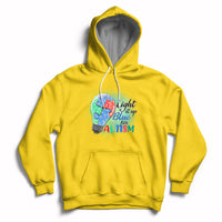 Light Up Blue Autism Awareness Autistic Include Support Hoodie - Wonder Print Shop