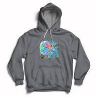 Light Up Blue Autism Awareness Autistic Include Support Hoodie - Wonder Print Shop
