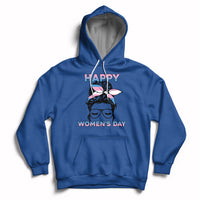 Happy Women's Day Embrace Equity Trans Women Are Women Hoodie - Wonder Print Shop