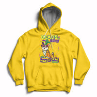 Beads And Blings It's A Mardi Gras Thing Cute Cat Costume Hoodie - Wonder Print Shop