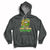Thick Thighs Lucky Vibes Funny St Patrick's Day Leopard Lips Hoodie - Wonder Print Shop