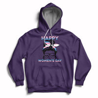 Happy Women's Day Embrace Equity Trans Women Are Women Hoodie - Wonder Print Shop