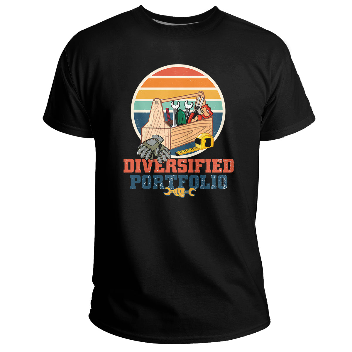 Funny Tools Diversified Portfolio Apparatus Handyman, Mechanic T Shirt - Wonder Print Shop