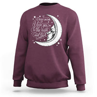 Dear Mom I Love You To The Moon Funny Mother's Day From Daughter First Motherhood Sweatshirt - Wonder Print Shop