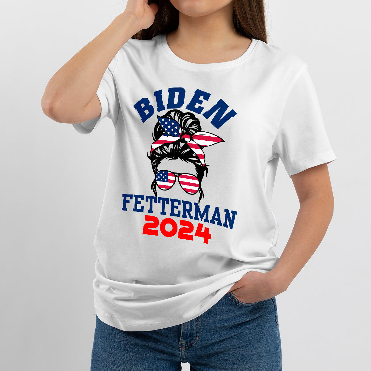 Biden Fetterman 2024 It's A No Brainer Political Humor, Political T Shirt - Wonder Print Shop