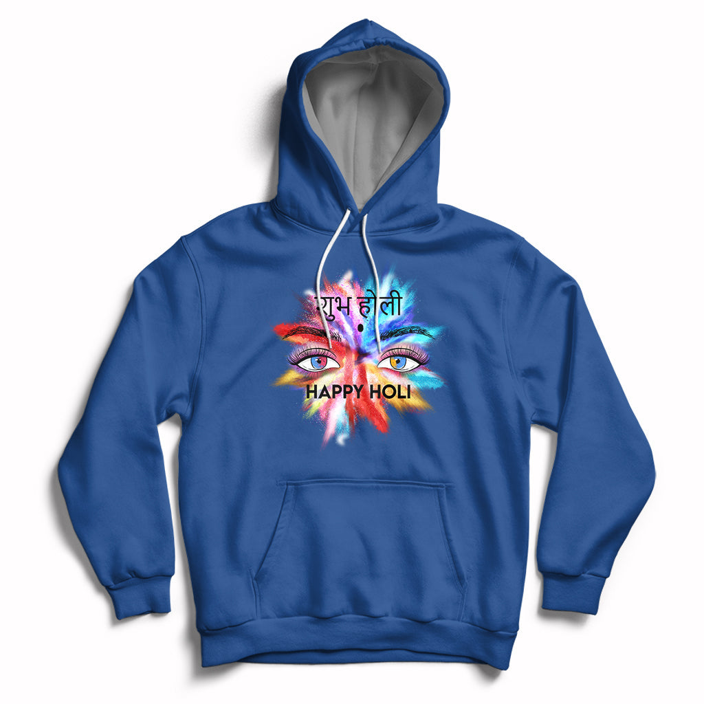 Happy Holi India Festival Of Colors For Women Girls India Hindu Gift Hoodie - Wonder Print Shop