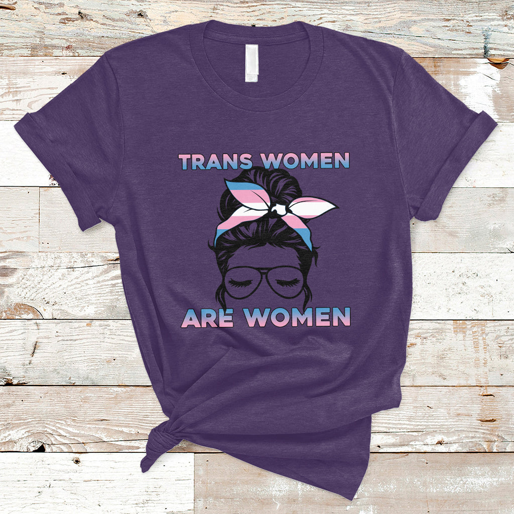 Happy Women's Day Embrace Equity Trans Women Are Women T-Shirt - Wonder Print Shop