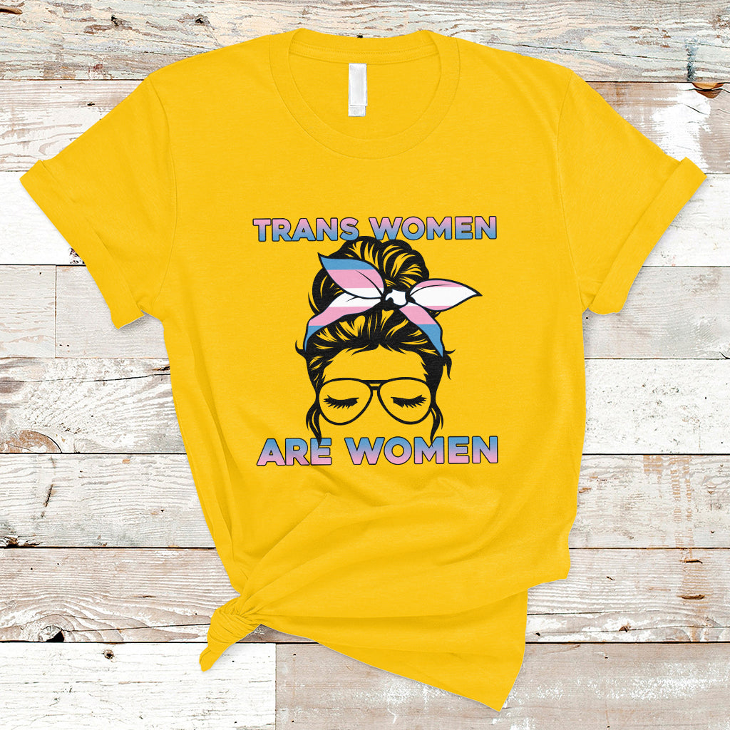 Happy Women's Day Embrace Equity Trans Women Are Women T-Shirt - Wonder Print Shop