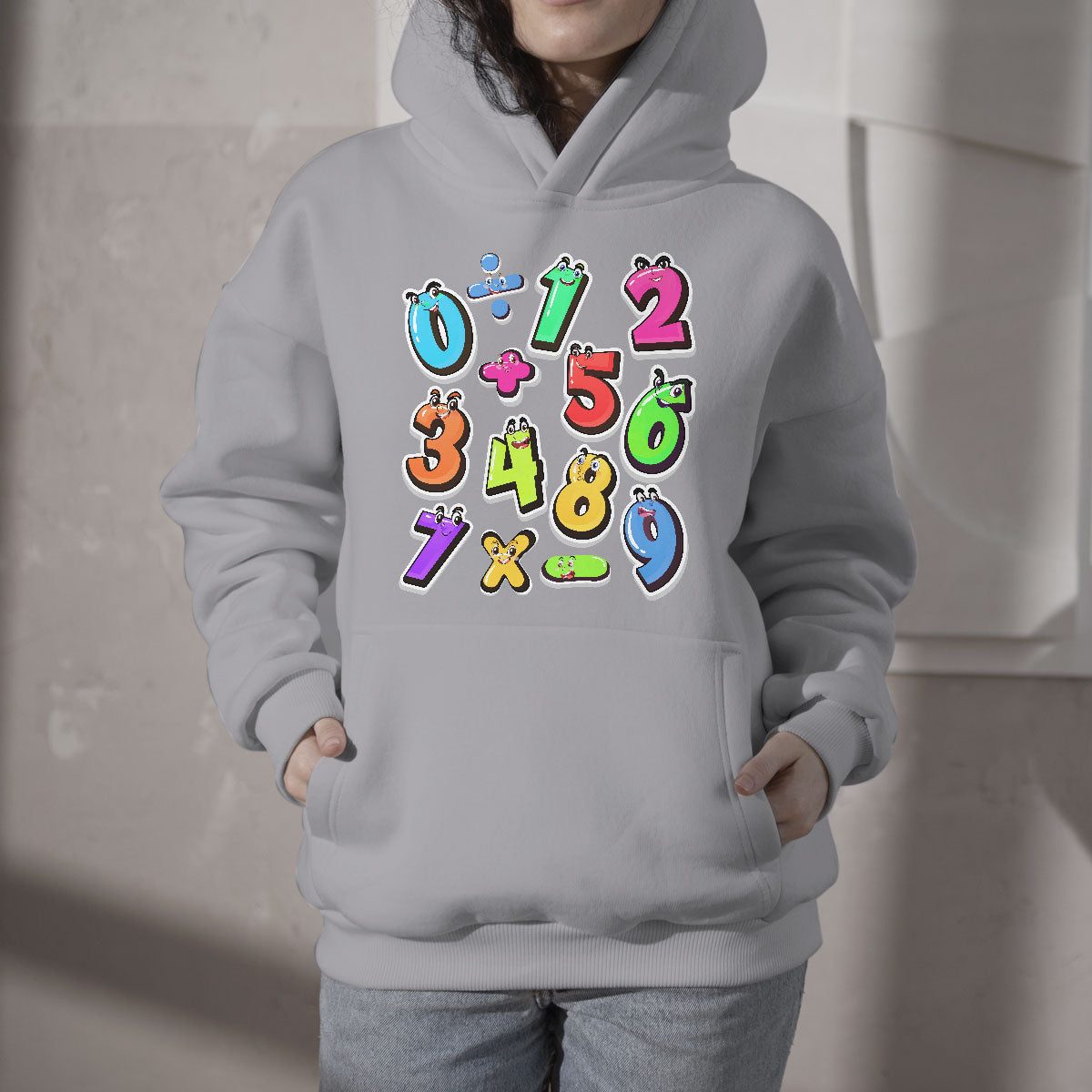 Numbers Math Calculation Symbols Number Day Math Day Numbers Costume Let's Have Fun With The Numbers Hoodie - Wonder Print Shop