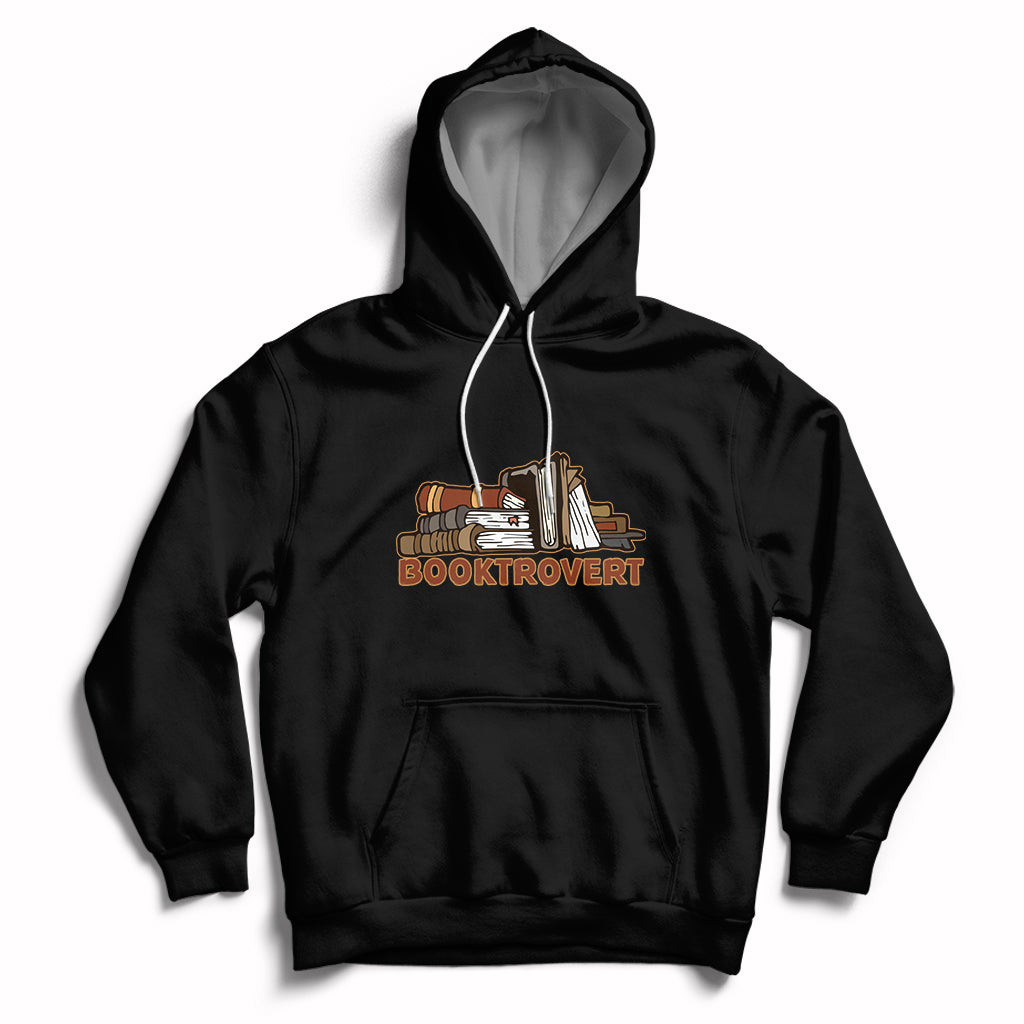 Booktrovert Definition Books Funny Book Lover Meaning Reader Reading Hoodie - Wonder Print Shop