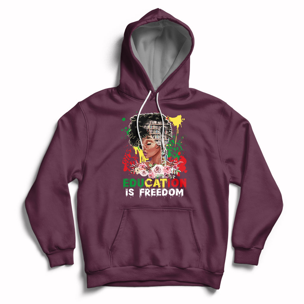 Educate Teach Black History Educated African American Pride Hoodie - Wonder Print Shop
