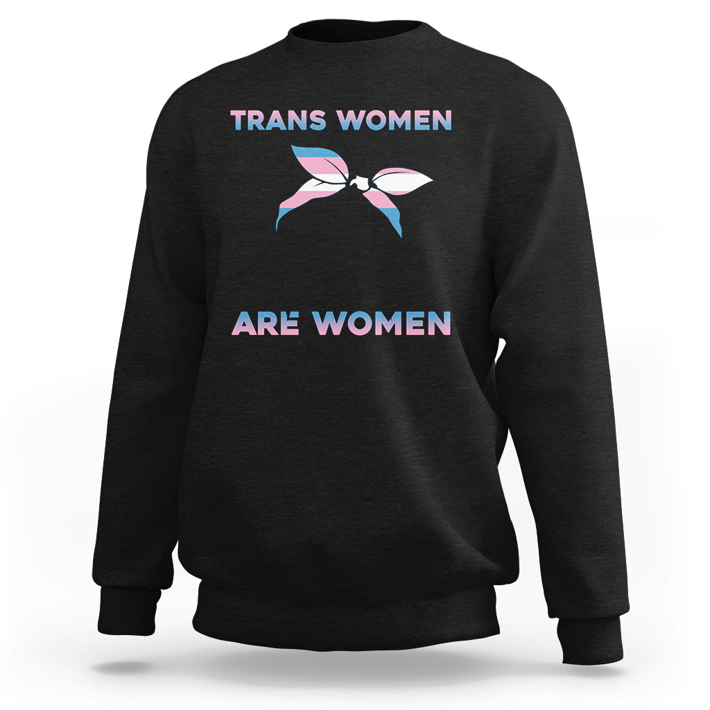 Happy Women's Day Embrace Equity Trans Women Are Women Sweatshirt - Wonder Print Shop