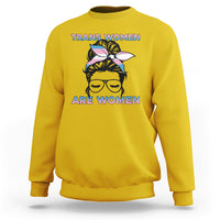 Happy Women's Day Embrace Equity Trans Women Are Women Sweatshirt - Wonder Print Shop