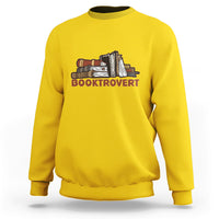 Booktrovert Definition Books Funny Book Lover Meaning Reader Reading Sweatshirt - Wonder Print Shop