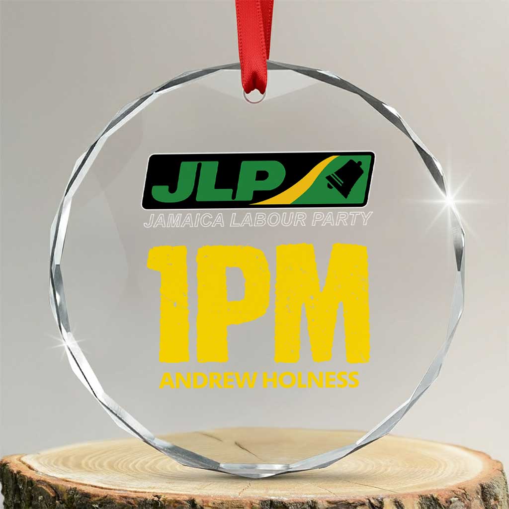 1PM Andrew Holness Crystal Glass Ornament Support JLP Jamaica Labour Party - Wonder Print Shop